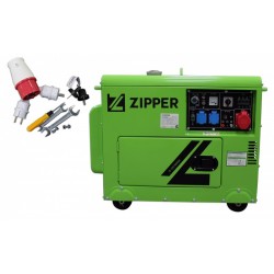 Generator Agregat Prądu Budowlany AVR Diesel Zipper ZI-STE7500DSH